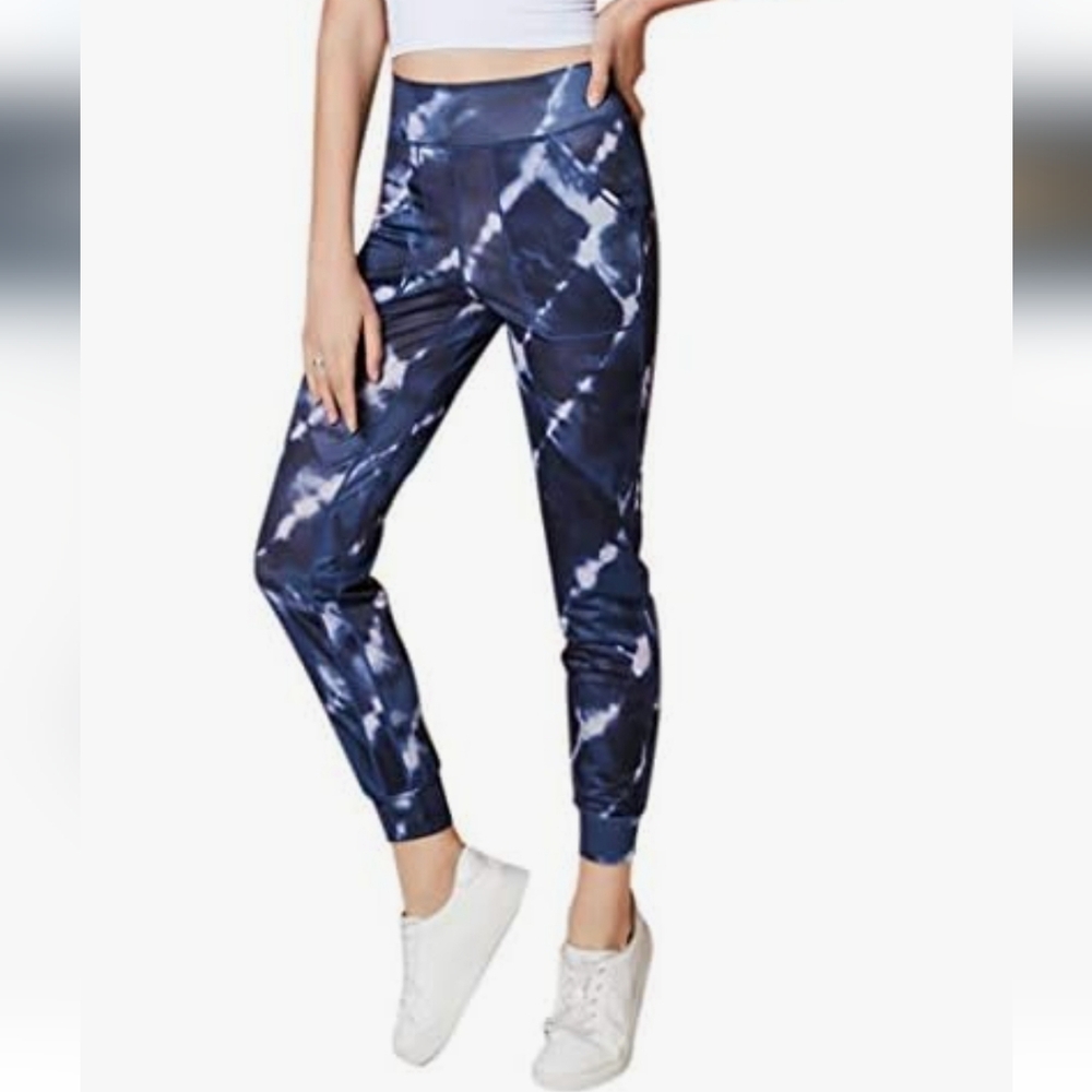 GRDELA Gray & White High Waisted Jogger Style Yoga Pants Size XXL